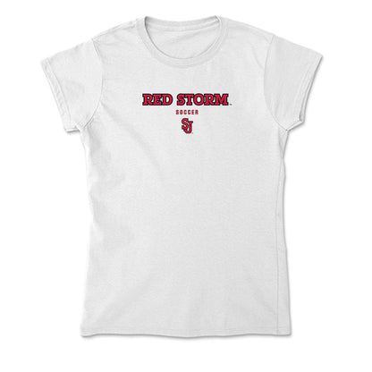 St. Johns - NCAA Men's Soccer : Xavi Abeijon - Soft Style Women’s T-Shirt-0