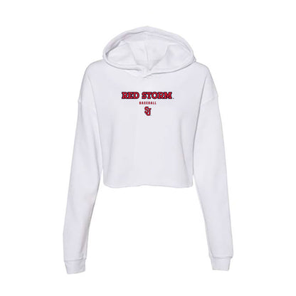 St. Johns - NCAA Baseball : Tommy Conley - Women's Crop Fleece Hoodie-0