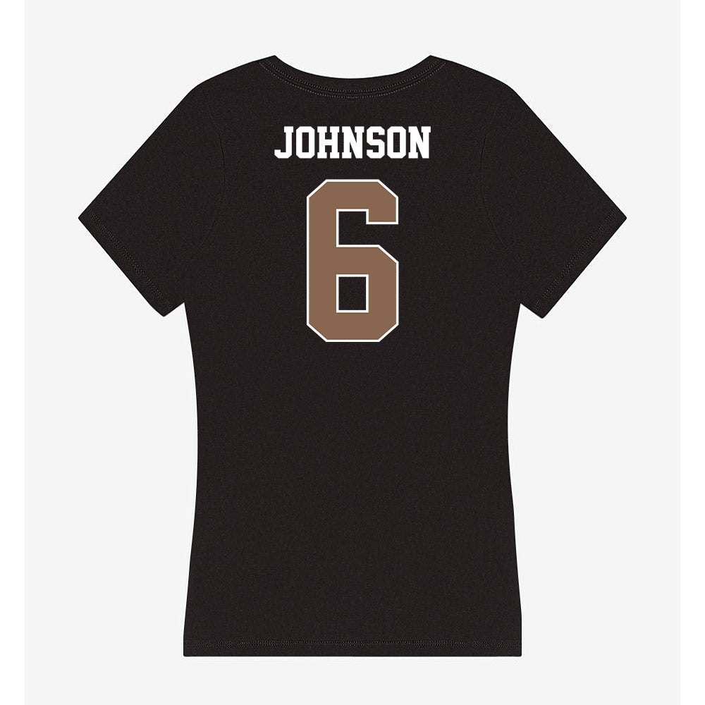 Coastal Carolina - NCAA Football : Krosse Johnson - Women's V-Neck T-Shirt-1