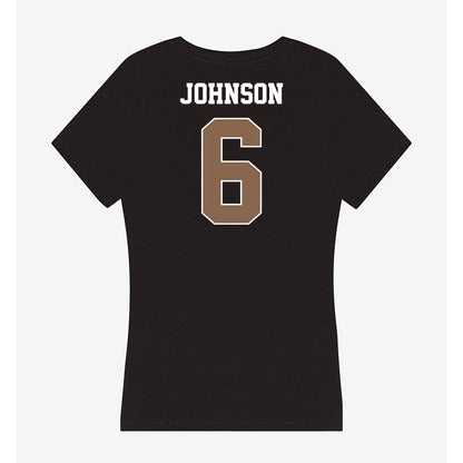 Coastal Carolina - NCAA Football : Krosse Johnson - Women's V-Neck T-Shirt-1