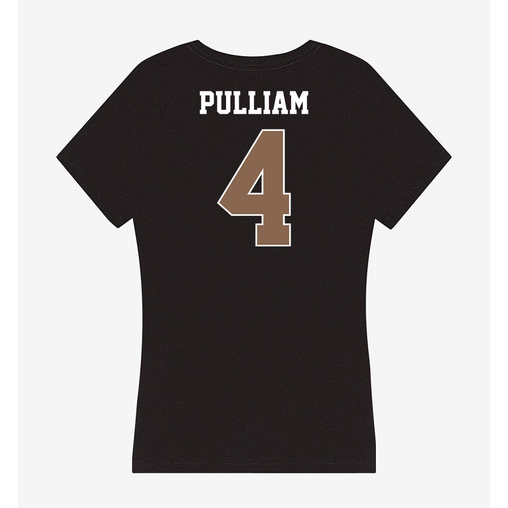 Coastal Carolina - NCAA Football : Marcellius Pulliam - Women's V-Neck T-Shirt-1