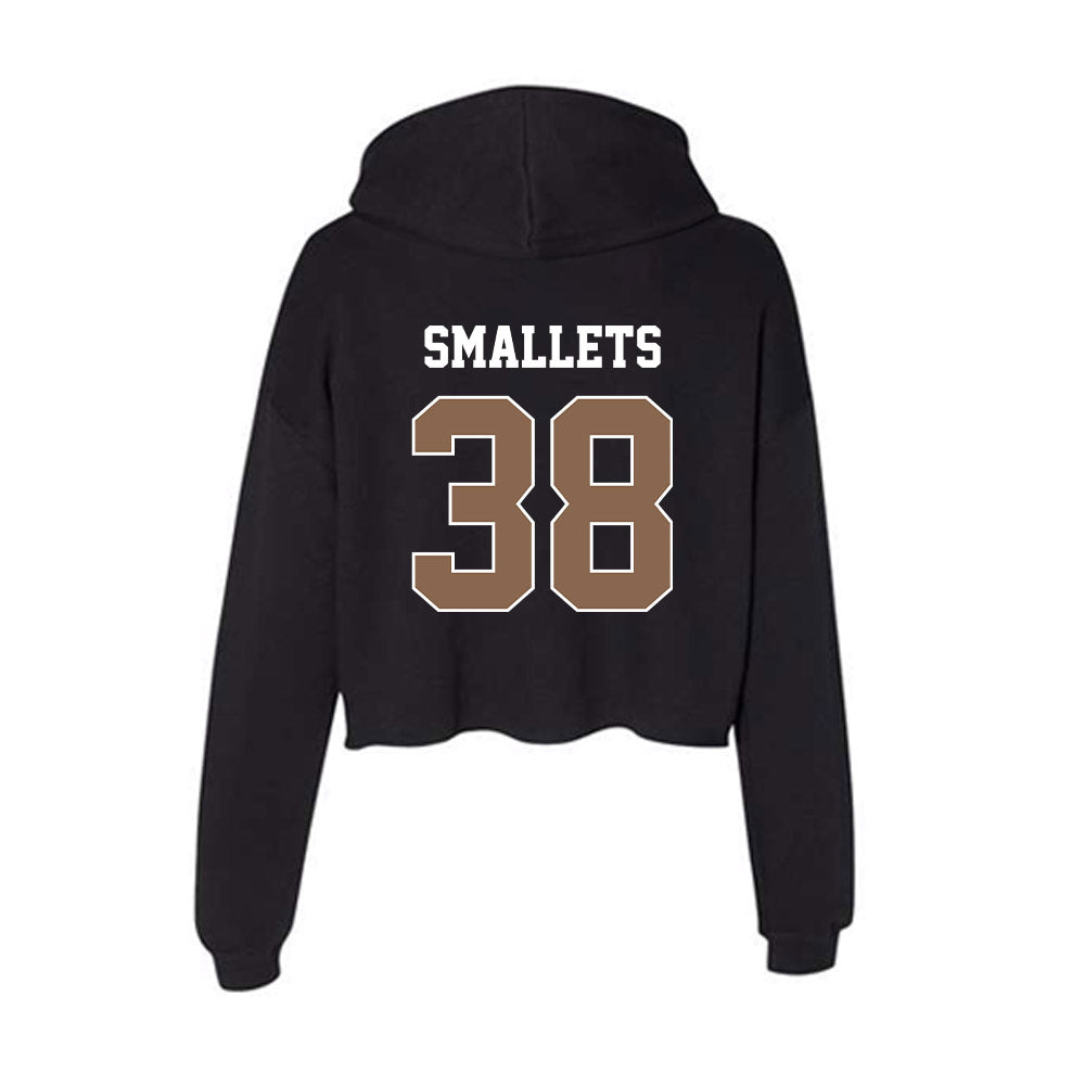 Coastal Carolina - NCAA Baseball : Jackson Smallets - Women's Crop Fleece Hoodie-1