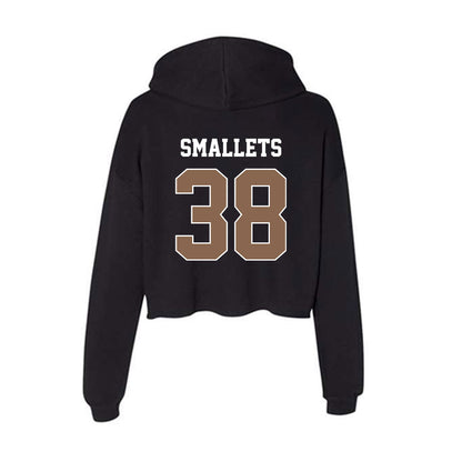 Coastal Carolina - NCAA Baseball : Jackson Smallets - Women's Crop Fleece Hoodie-1
