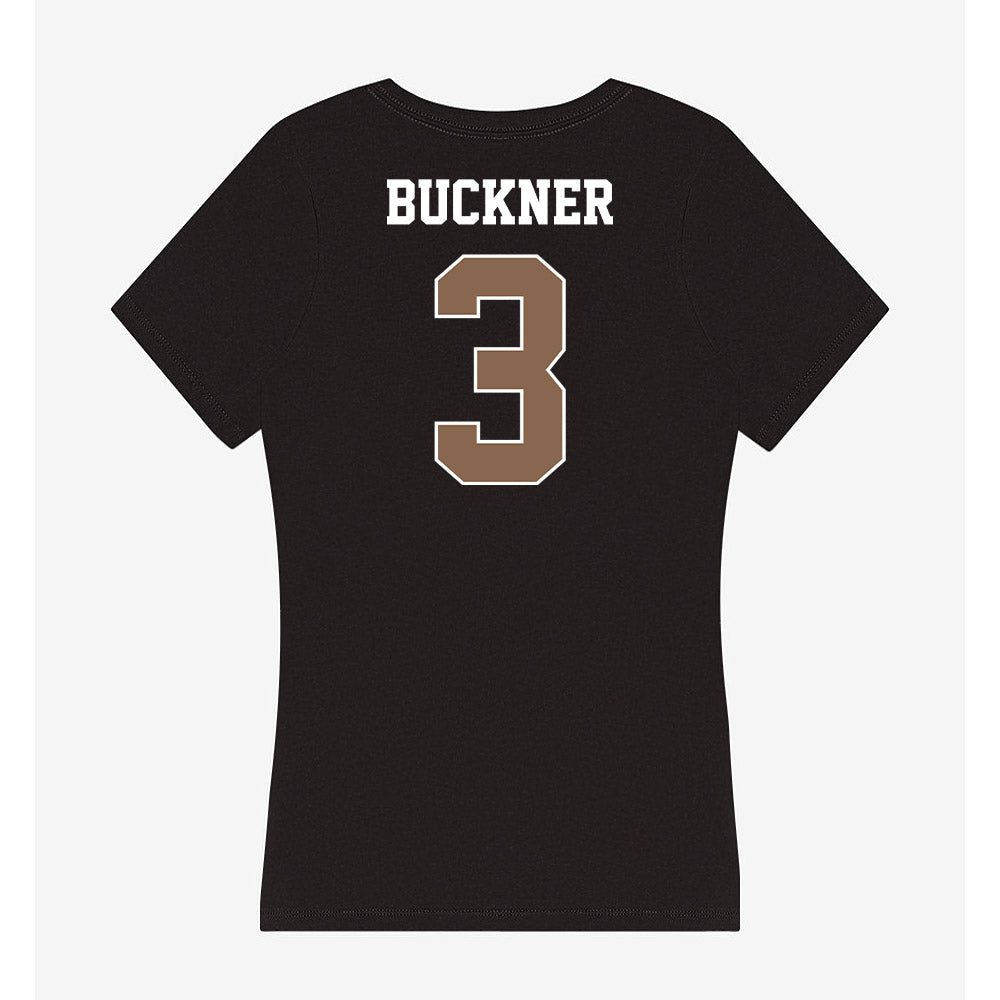 Coastal Carolina - NCAA Baseball : Lukas Buckner - Women's V-Neck T-Shirt-1