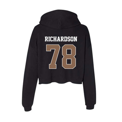 Coastal Carolina - NCAA Football : Daughtry Richardson - Women's Crop Fleece Hoodie-1