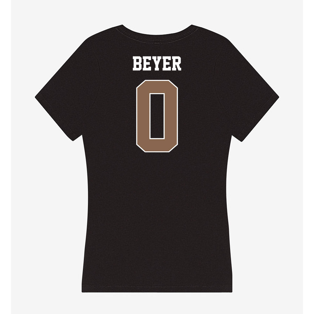 Coastal Carolina - NCAA Women's Basketball : Audrey Beyer - Women's V-Neck T-Shirt-1