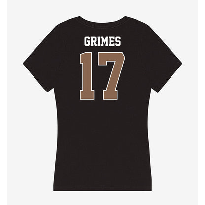 Coastal Carolina - NCAA Women's Basketball : Kinsea Grimes - Women's V-Neck T-Shirt-1