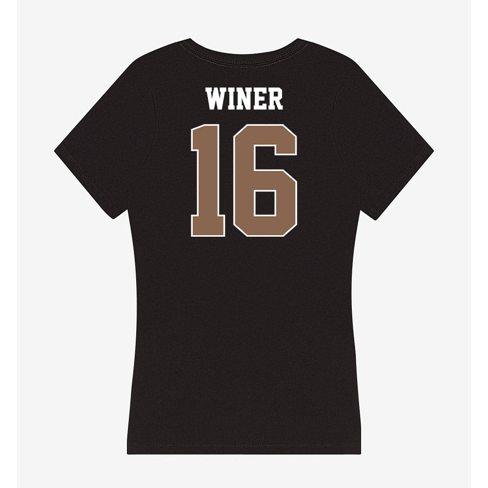 Coastal Carolina - NCAA Baseball : Jackson Winer - Women's V-Neck T-Shirt-1