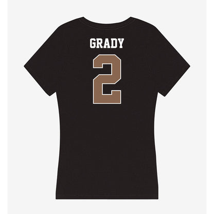 Coastal Carolina - NCAA Women's Basketball : Tessa Grady - Women's V-Neck T-Shirt-1