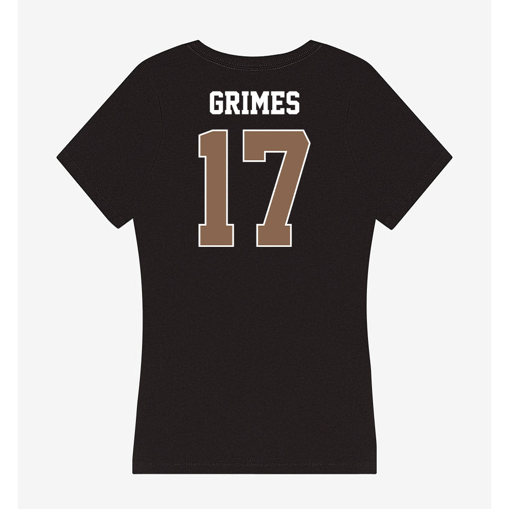 Coastal Carolina - NCAA Women's Basketball : Kinsea Grimes - Women's V-Neck T-Shirt-1