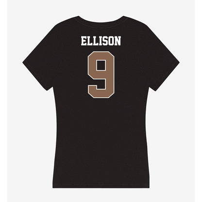 Coastal Carolina - NCAA Football : Cyrus Ellison - Women's V-Neck T-Shirt-1