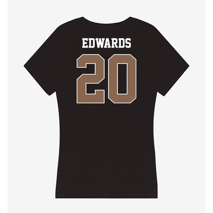 Coastal Carolina - NCAA Football : Jevon Edwards - Women's V-Neck T-Shirt-1