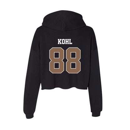 Coastal Carolina - NCAA Football : Jackson Kohl - Women's Crop Fleece Hoodie-1