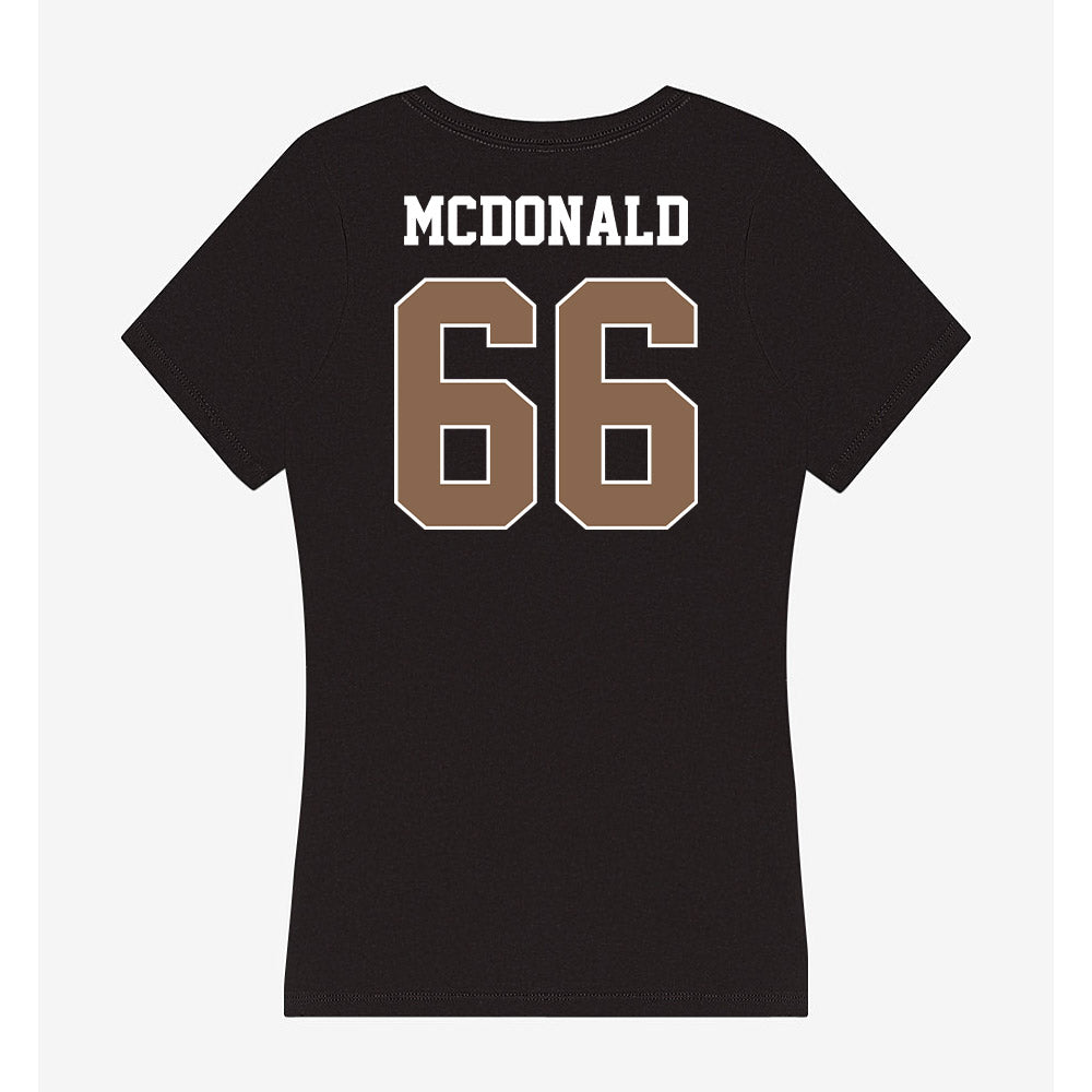 Coastal Carolina - NCAA Football : Kain McDonald - Women's V-Neck T-Shirt-1