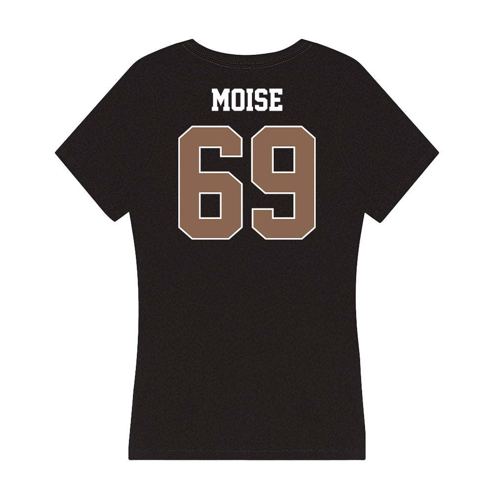 Coastal Carolina - NCAA Football : Willie Moise - Women's V-Neck T-Shirt-1