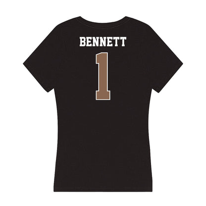 Coastal Carolina - NCAA Football : Braydon Bennett - Women's V-Neck T-Shirt-1