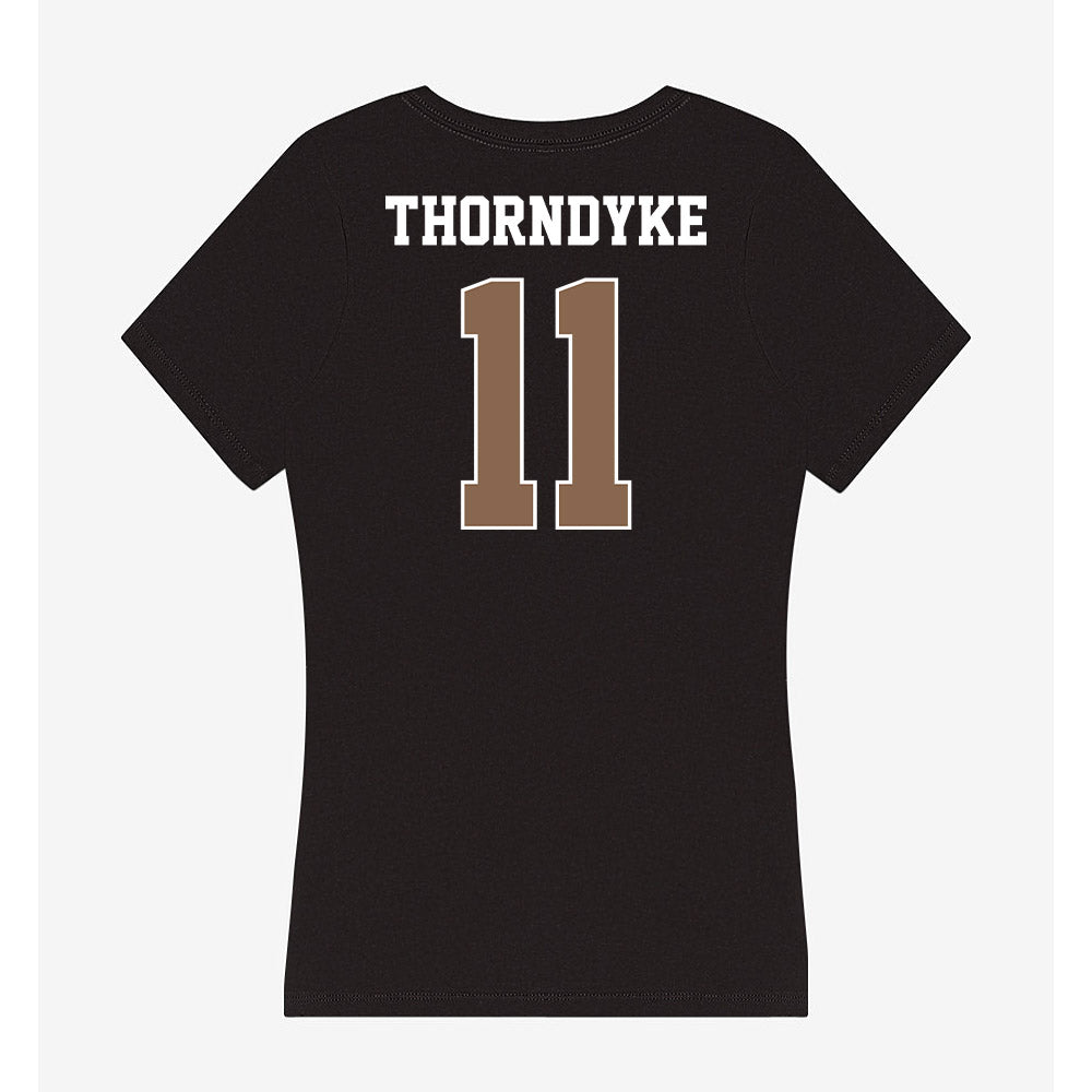 Coastal Carolina - NCAA Baseball : Colby Thorndyke - Women's V-Neck T-Shirt-1