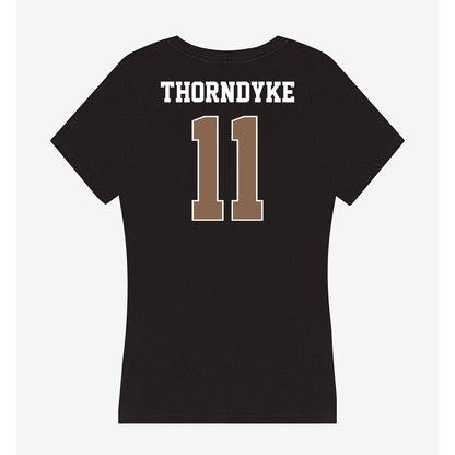 Coastal Carolina - NCAA Baseball : Colby Thorndyke - Women's V-Neck T-Shirt-1
