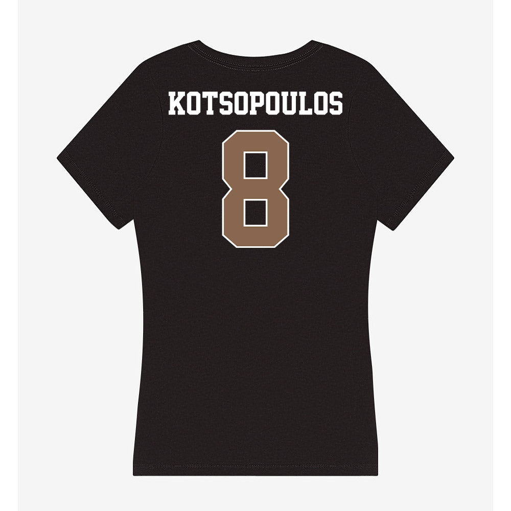 Coastal Carolina - NCAA Women's Soccer : Kyra Kotsopoulos - Women's V-Neck T-Shirt-1