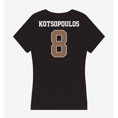 Coastal Carolina - NCAA Women's Soccer : Kyra Kotsopoulos - Women's V-Neck T-Shirt-1
