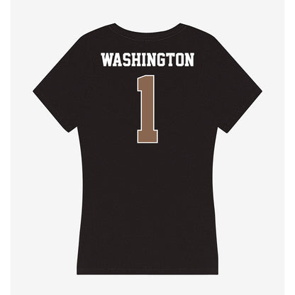 Coastal Carolina - NCAA Football : Robby Washington - Women's V-Neck T-Shirt-1