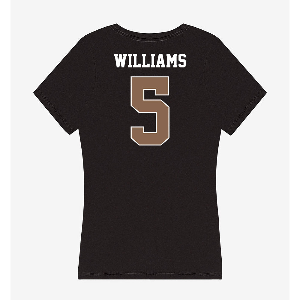 Coastal Carolina - NCAA Women's Basketball : Kristin Williams - Women's V-Neck T-Shirt-1