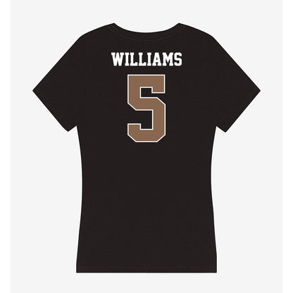 Coastal Carolina - NCAA Women's Basketball : Kristin Williams - Women's V-Neck T-Shirt-1