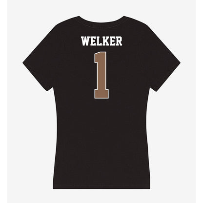 Coastal Carolina - NCAA Women's Volleyball : Hatteras Welker - Women's V-Neck T-Shirt-1