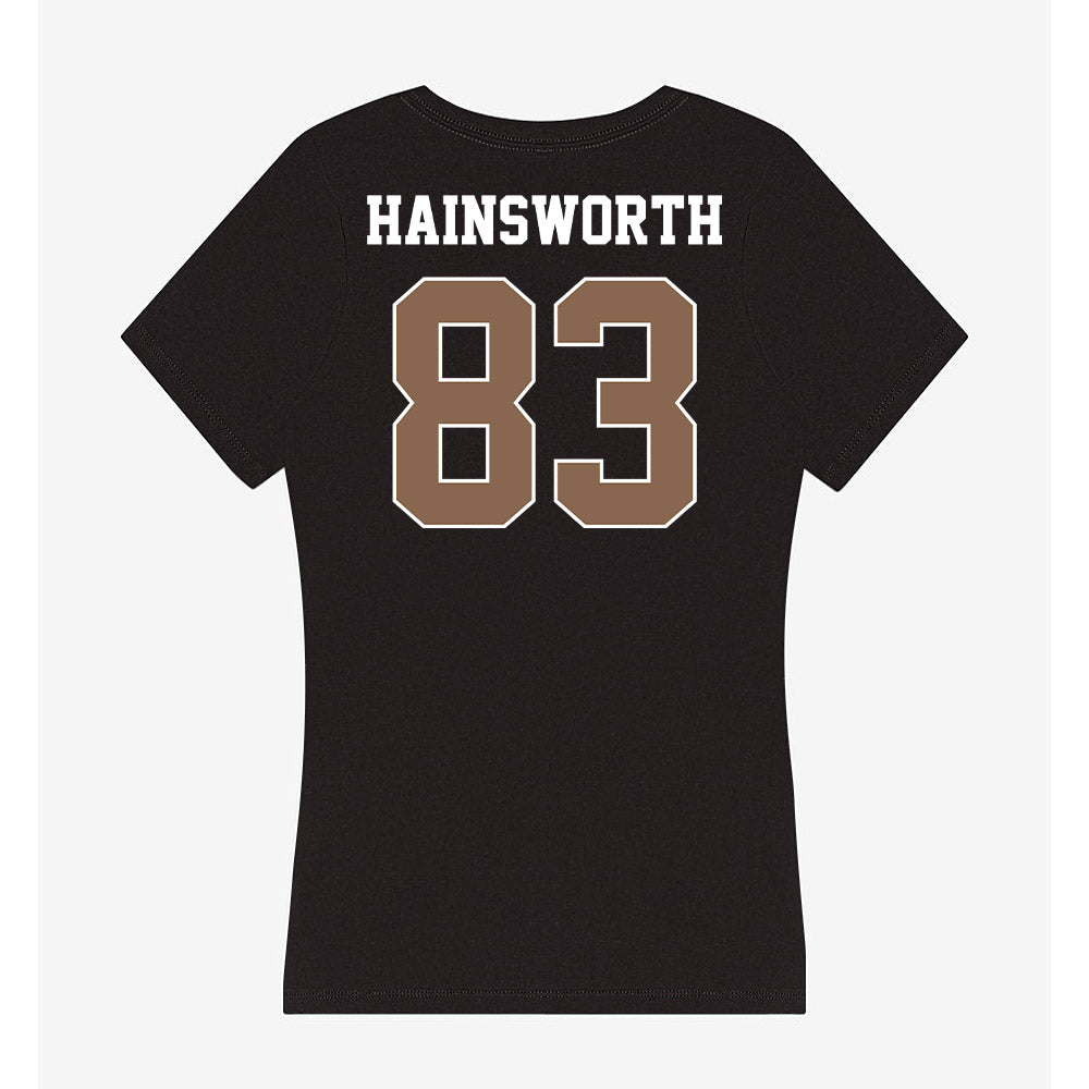 Coastal Carolina - NCAA Football : Kd Hainsworth - Women's V-Neck T-Shirt-1