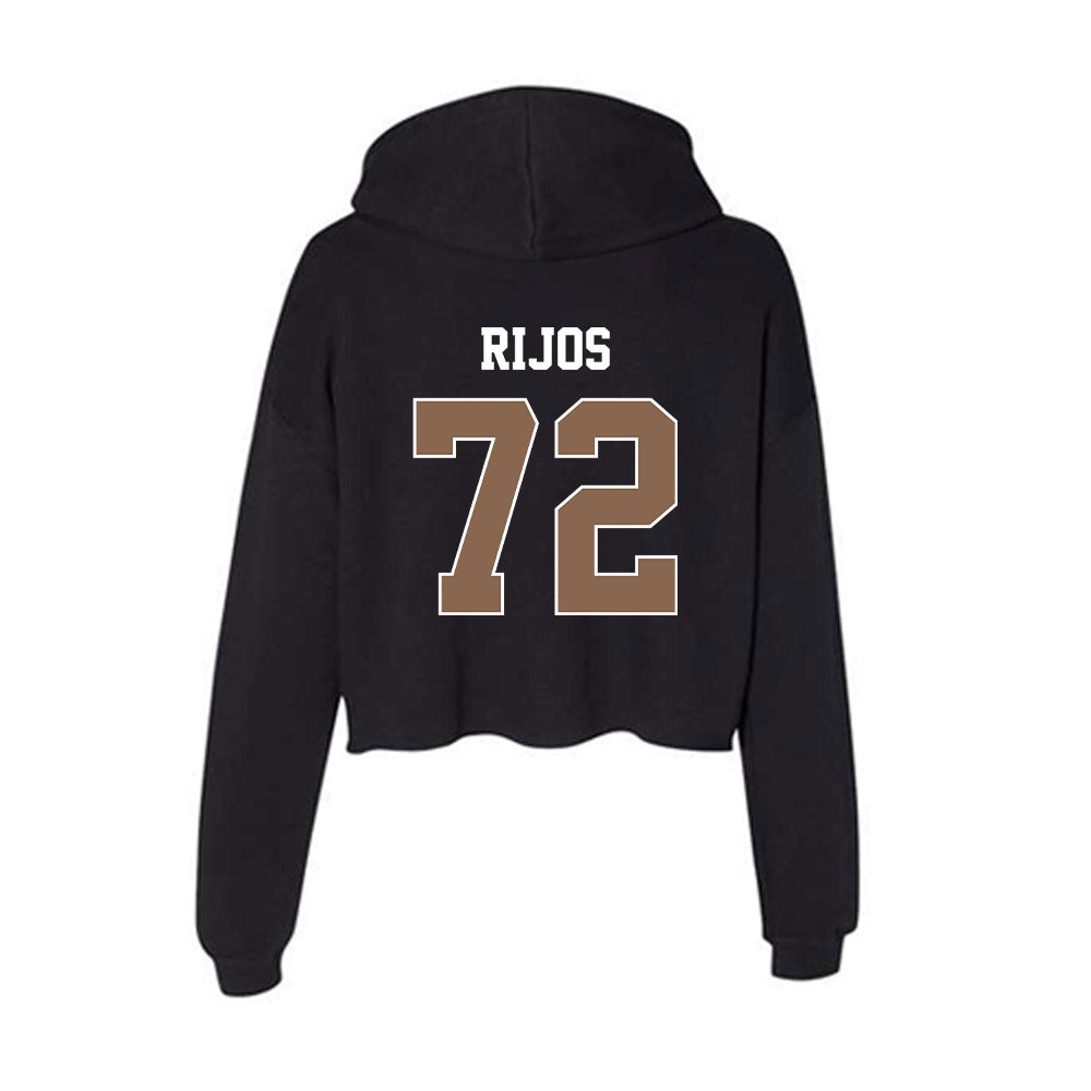 Coastal Carolina - NCAA Football : Dominic Rijos - Women's Crop Fleece Hoodie-1