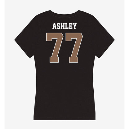 Coastal Carolina - NCAA Football : Johnathan Ashley - Women's V-Neck T-Shirt-1