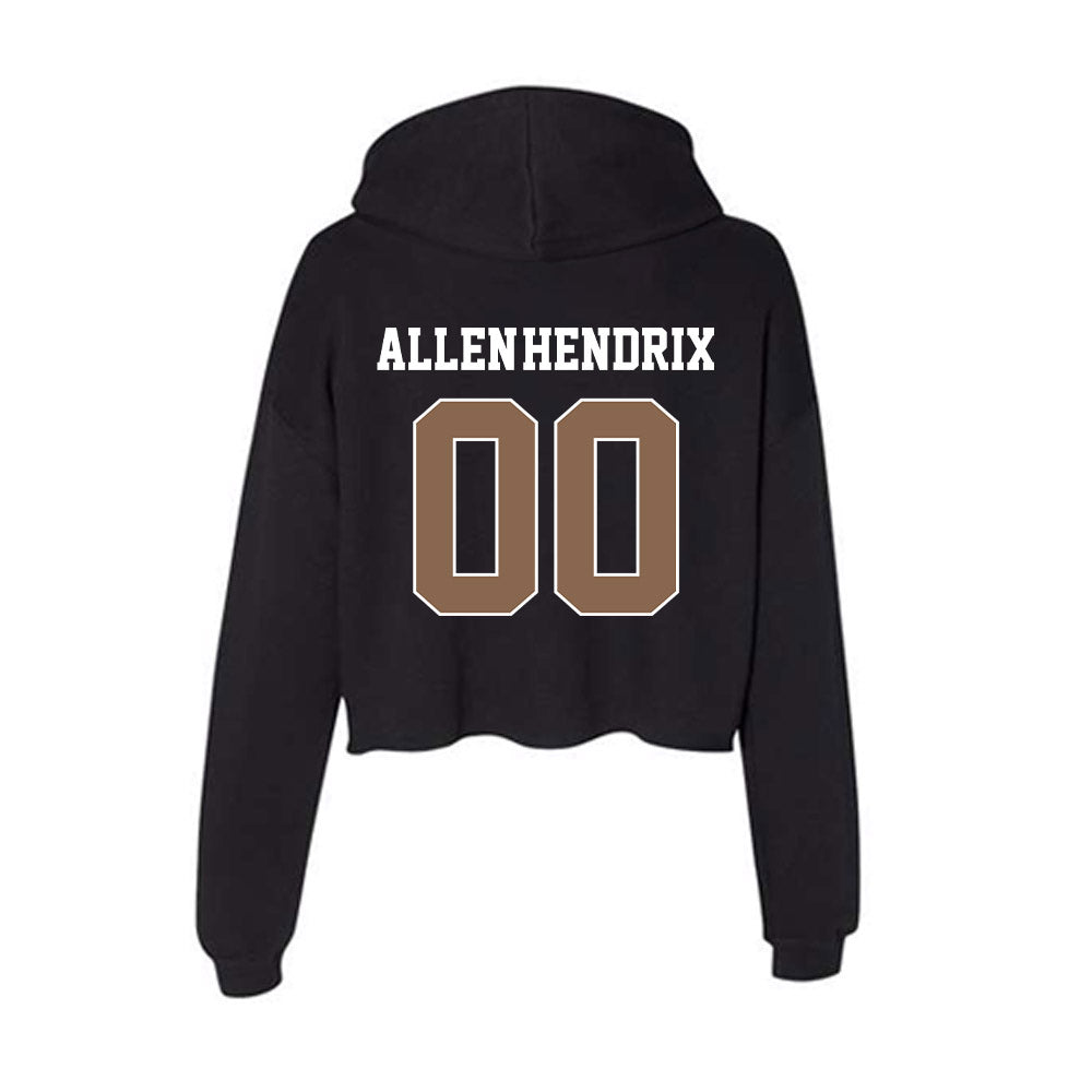 Coastal Carolina - NCAA Football : Jaden Allen-Hendrix - Women's Crop Fleece Hoodie-1