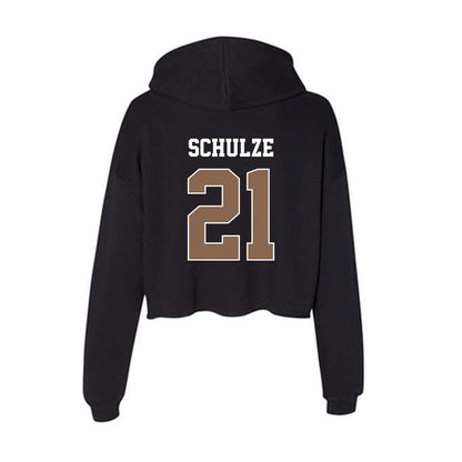 Coastal Carolina - NCAA Women's Soccer : Sammy Schulze - Women's Crop Fleece Hooded Sweatshirt-1