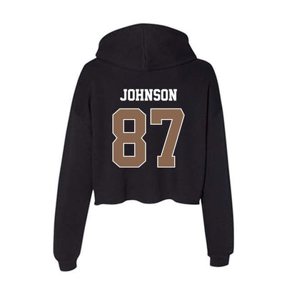 Coastal Carolina - NCAA Football : Jayden Johnson - Women's Crop Fleece Hoodie-1