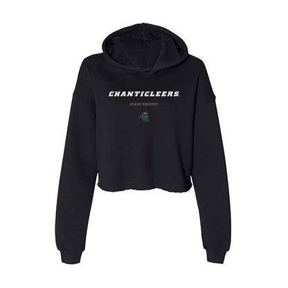 Coastal Carolina - NCAA Men's Cross Country : Adam Groves - Women's Crop Fleece Hoodie-0