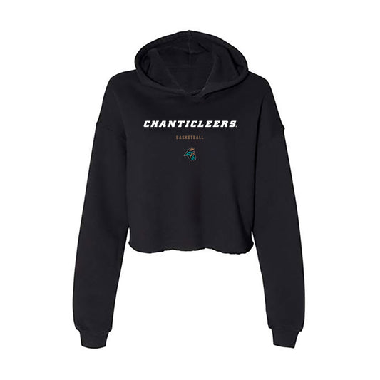 Coastal Carolina - NCAA Women's Basketball : Kinsea Grimes - Women's Crop Fleece Hoodie-0