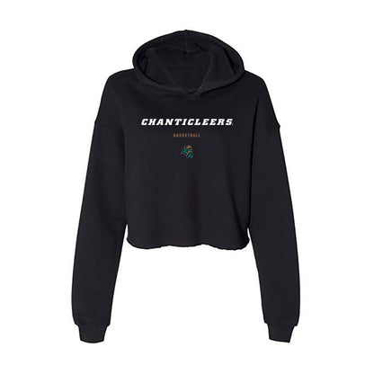 Coastal Carolina - NCAA Women's Basketball : Audrey Beyer - Women's Crop Fleece Hooded Sweatshirt-0