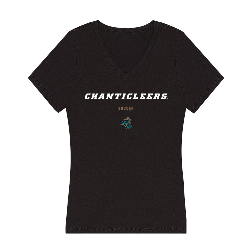 Coastal Carolina - NCAA Women's Soccer : Corinne Rodriguez - Women's V-Neck T-Shirt-0