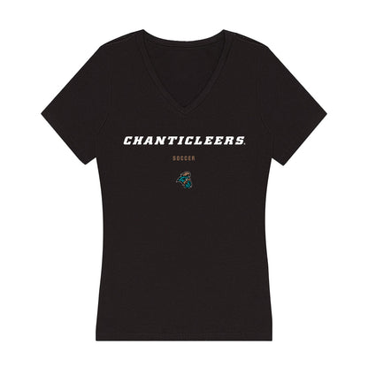Coastal Carolina - NCAA Women's Soccer : Corinne Rodriguez - Women's V-Neck T-Shirt-0