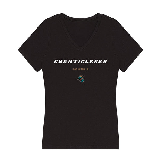 Coastal Carolina - NCAA Men's Basketball : Darius Washington - Women's V-Neck T-Shirt-0