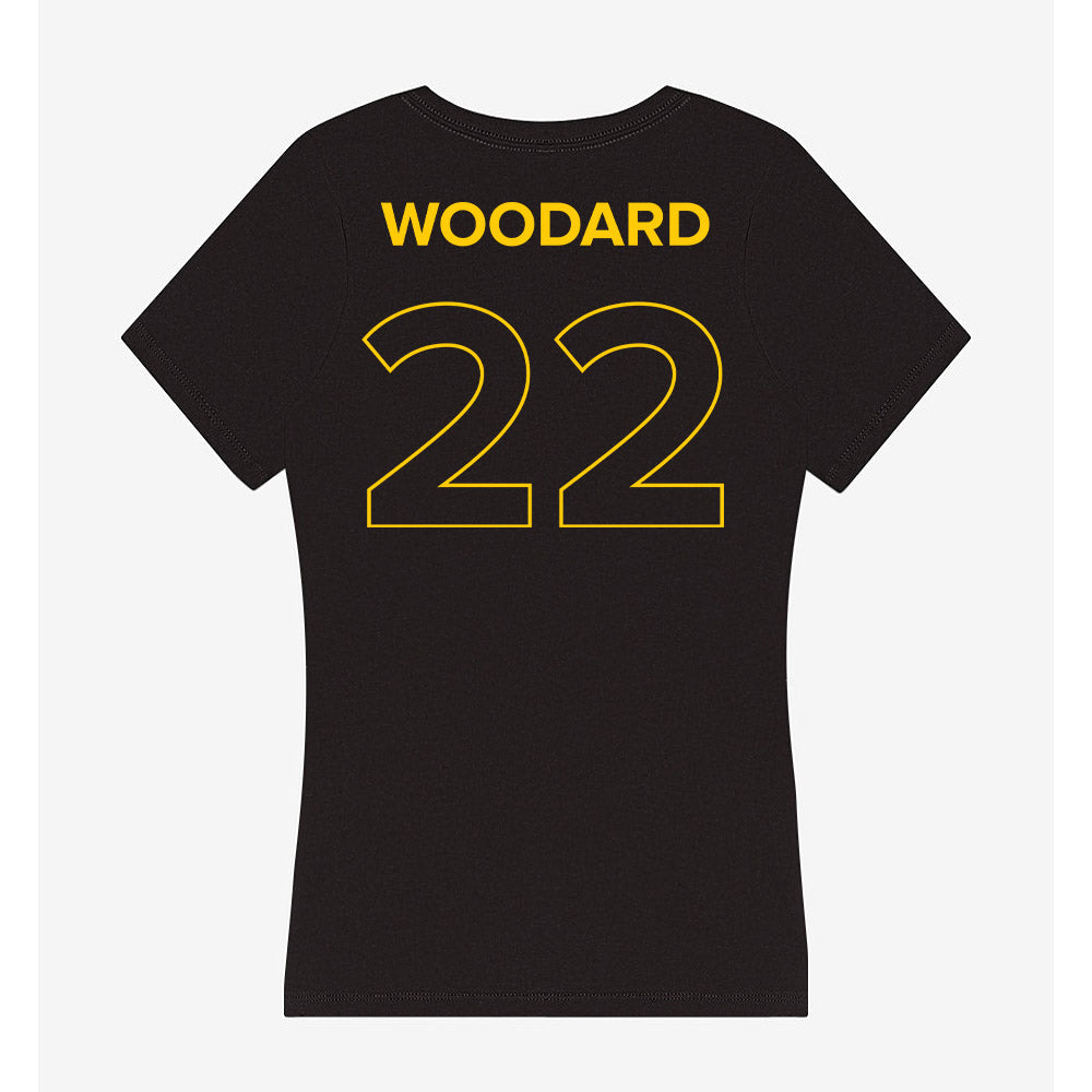 Towson - NCAA Football : Weston Woodard - Women's V-Neck T-Shirt-1