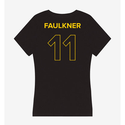 Towson - NCAA Football : Peyton Faulkner - Women's V-Neck T-Shirt-1