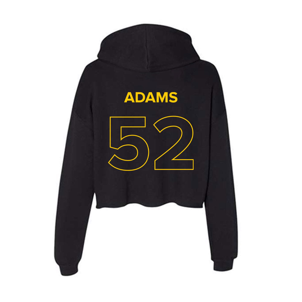 Towson - NCAA Football : RJ Adams - Women's Crop Fleece Hoodie-1