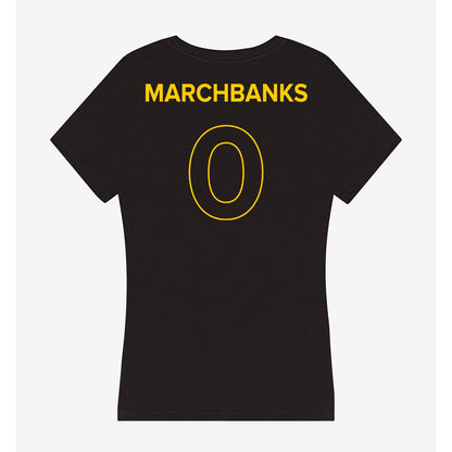 Towson - NCAA Women's Basketball : Masyn Marchbanks - Women's V-Neck T-Shirt-1