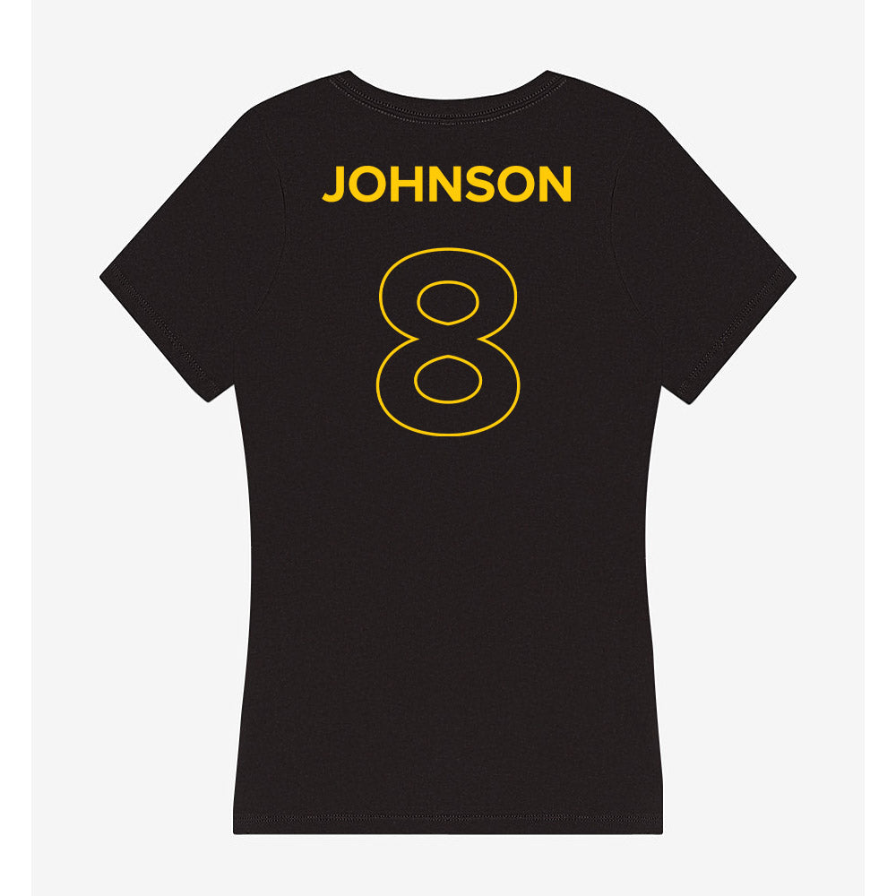 Towson - NCAA Football : Jaydyn Johnson - Women's V-Neck T-Shirt-1