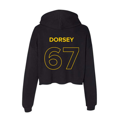Towson - NCAA Football : Chase Dorsey - Women's Crop Fleece Hoodie-1