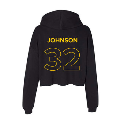 Towson - NCAA Women's Soccer : Sejal Johnson - Women's Crop Fleece Hooded Sweatshirt-1