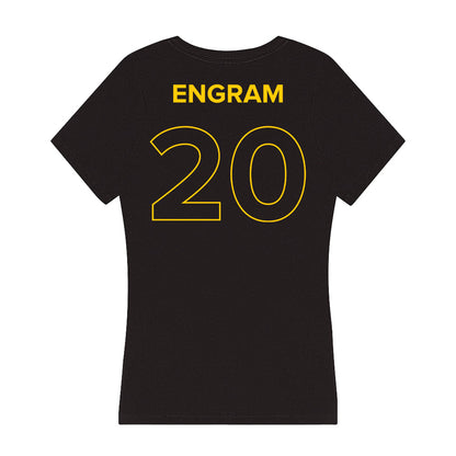 Towson - NCAA Football : Trey Engram - Women's V-Neck T-Shirt-1