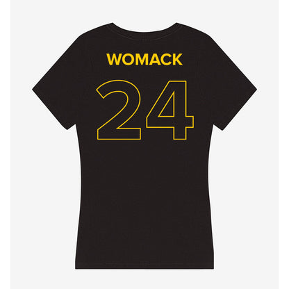 Towson - NCAA Men's Basketball : Jaquan Womack - Women's V-Neck T-Shirt-1