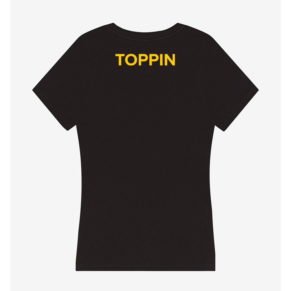 Towson - NCAA Women's Track & Field : Aniyah Toppin - Women's V-Neck T-Shirt-1
